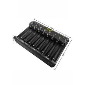 Smart Battery Charger 8-port AA & AAA Battery Charger 1.5V Lithium Battery Charger