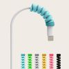 6pcs Charger Cable Saver Protector Spiral Tube Wire Management Organizer Protective Cord Sleeve For All Cell Phones; Computers And Charger