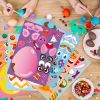 24pcs; Easter Eggs Diy Craft Stickers Easter Puzzle Party Game Stickers; Easter Ornaments; Easter Decorations; Easter Gift; Holiday Decorations; Room