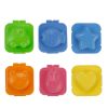 6PCS Cartoon Cute Boil Egg Mold/ Fish Car Heart Shape Egg Sushi Rice Mold Mould/ Decorating Fondant Cake Tool