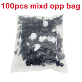 100PCS OPP Bag Mixed Pack 6 Kinds Universal Car Buckle Plastic Fixed Buckle Fastener