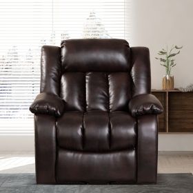 Lehboson Lift Chair Recliners, Electric Power Recliner Chair Sofa for Elderly, (Common, Red Brown)