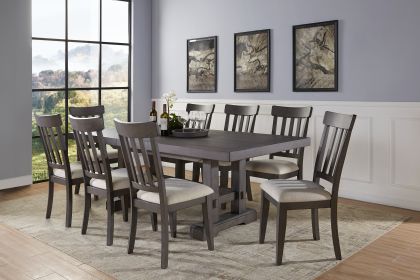 Napa - 9 Piece Dining Set - Dark Brown