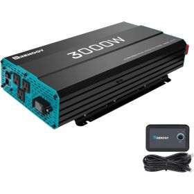 Renogy 3000W Pure Sine Wave Inverter 12V DC to 120V AC Converter for Home, RV, Truck, Off Grid Solar Inverter