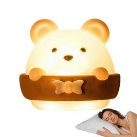 Bear Bedside Lamp Bedside LED Wall Table Lamp Bear-Shaped LED Children Lamp With Remote For Wardrobe Bedroom Dormitory