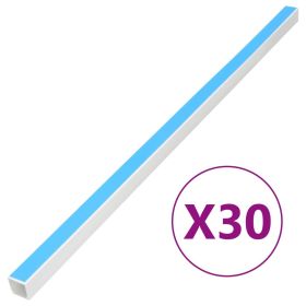 Cable Trunking Self-Adhesive 0.6"x0.4" 98.4' PVC