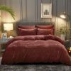 3pcs Ultra Soft Breathable Truly Velvet Duvet Cover Set