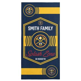 NBA Denver Nuggets Dominion Personalized Beach Towel 30×60 Inches