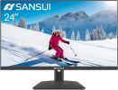 Sansui Monitor 24 inch IPS FHD 1080P 75HZ HDR10 Computer Monitor with HDMI,VGA