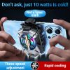 Gopala Cell Phone Cooler Black Shark Fun Cooler Cellphone Radiator for 2.63-3.46 in iOS/Android Semiconductor Heatsink Cooling