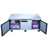 Dukers 3 Door Commercial Undercounter Workbench Freezer Made by Stainless Steel