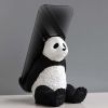 Cute Panda Mobile Phone Tablet Holder Stand Living Room Desk Ornament Resin Desktop Cell Phone Support Stand