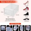 WAYTRIM Stackable Shoe Storage Boxes