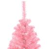 Artificial Christmas Tree with Stand Pink 4 ft PVC