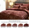 3pcs Ultra Soft Breathable Truly Velvet Duvet Cover Set