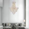 Gold Crystal Chandeliers,Large Contemporary Luxury Ceiling Lighting for Living Room Dining Room Bedroom Hallway (Without Bulb)