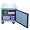 Dukers Single Door Commercial Undercounter Workbench Refrigerator made by stainless steel