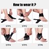 1Pair Sport Ankle Stabilizer Brace Compression Ankle Support Tendon Pain Relief Strap Foot Sprain Injury Wraps Run Basketball