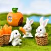 4pcs Little White Rabbit Table Decoration Ornament Easter Decoration Party Decoration