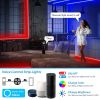 16.4FT 300 LEDs SMD5050 RGB Color Changing WiFi Smart LED Light Strip Work with Alexa Google Assistant Sync