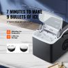 VEVOR Countertop Ice Maker, 9 Cubes Ready in 7 Mins, 26lbs in 24Hrs, Self-Cleaning Portable Ice Maker with Ice Scoop and Basket