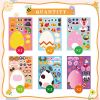 24pcs; Easter Eggs Diy Craft Stickers Easter Puzzle Party Game Stickers; Easter Ornaments; Easter Decorations; Easter Gift; Holiday Decorations; Room