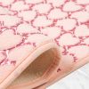 Jassrug Leila Heart Embos 2-pack Bath Mat Pink