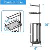 Techvida Toilet Paper Holder Stand, Bathroom Free Standing Toilet Tissue Paper Roll Holder