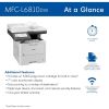 MFC-L6810DW Enterprise Monochrome Laser All-in-One Printer with Low-Cost Printing, Large Paper Capacity, Wireless Networking