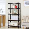 5-tier Metal Shelving Unit Adjustable Garage Storage Utility Rack Heavy Duty Shelves Organization Multipurpose Shelf Warehouse Basement Kitchen Living