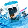 1pcs Luminous PVC Cell Phone Waterproof Bag Transparent Fluorescent Diving Waterproof Case