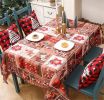 Christmas Decoration Layout Creative Printed Tablecloth Christmas Tabletop Decoration Supplies