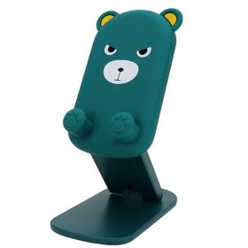 Cute Cell Phone Stand ; Fully Foldable; Adjustable Desktop Phone Holder Cradle Dock Compatible With Phone; All Phones-VOPH025 (Color: Green)