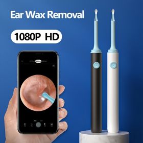 Ear Wax Removal; Waterproof Earwax Cleaner With Camera; 6 LED Lights; WiFi Ear Cleaning Kit; Otoscope With Light; For ; iPhone ; iPad; Android Smart P (Color: Black*2)