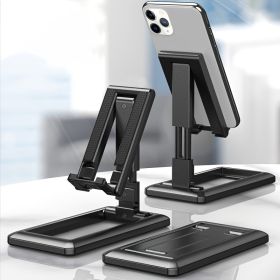 Portable Phone Stand For Cell Phone Or Tablet; Foldable; 90-Degree Tilt; Adjustable Height Perfect For Live-Streaming; Video-Chatting; Social Media (Color: White)