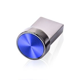 Super Mini Metal Button USB Flash Drive 64GB Fashion Memory Stick Black External Storage Silver Pen Drive Red Pendrive (Capacity: 64GB, Color: Blue)