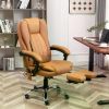 Massage Chair, Office Chair for Learning, Ergonomic Computer Chair with Kneading and Vibration Functions, Orange