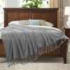 VERAMUSE Chenille Throw Blanket for Couch Lightweight Throws for Bed and Sofa