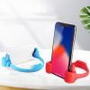 Thumbs Up Mobile Cell Phone Holder; Adjustable Silicone Tablet Stand; Movie Watching Lazy Bed Desktop Mount Stand Adjustable Flexible Hard Plastic; Fu