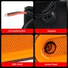 1x 12V 24V Led Side Marker Light with Bracket Truck Clearance Lamp Tail Light Trailer Tractor Lorry Warning Parking Lamp