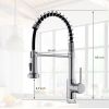 Single Handle Pull-Down Sprayer Kitchen Faucet