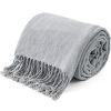 VERAMUSE Chenille Throw Blanket for Couch Lightweight Throws for Bed and Sofa