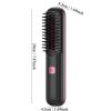 Cordless Hair Straightener Brush, Portable Straightening Brush for Women, Negative Ion Hot Comb Hair Straightener, USB Rechargeable